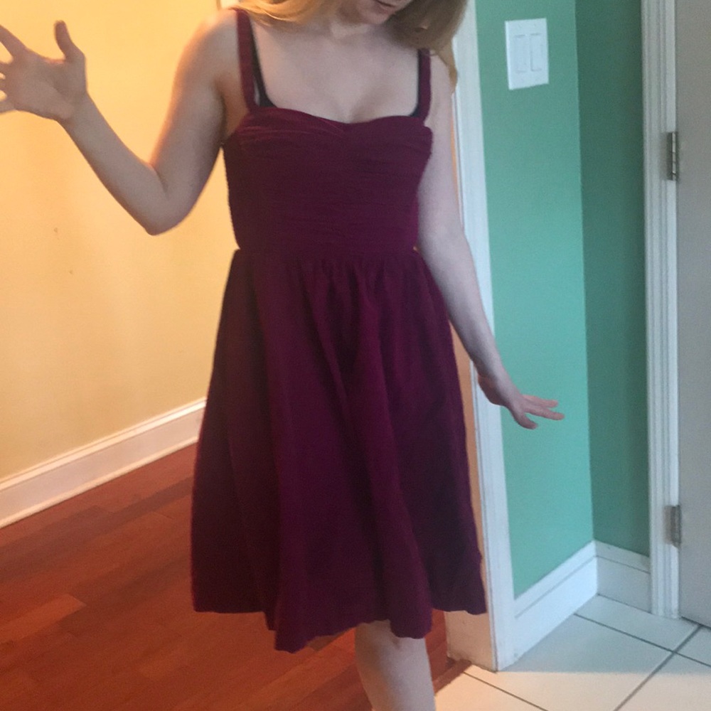 ✨MAGENTA CORDUROY DRESS — ANTHROPOLOGIE✨